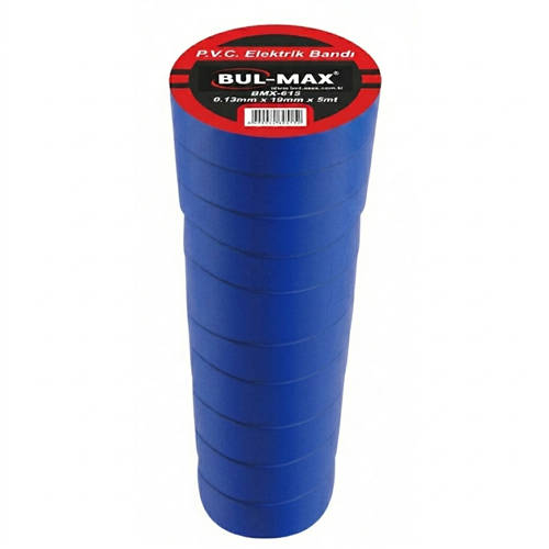 BULMAX ELEKTRİK BANDI MAVİ 19MM*10YDS BMX616-M